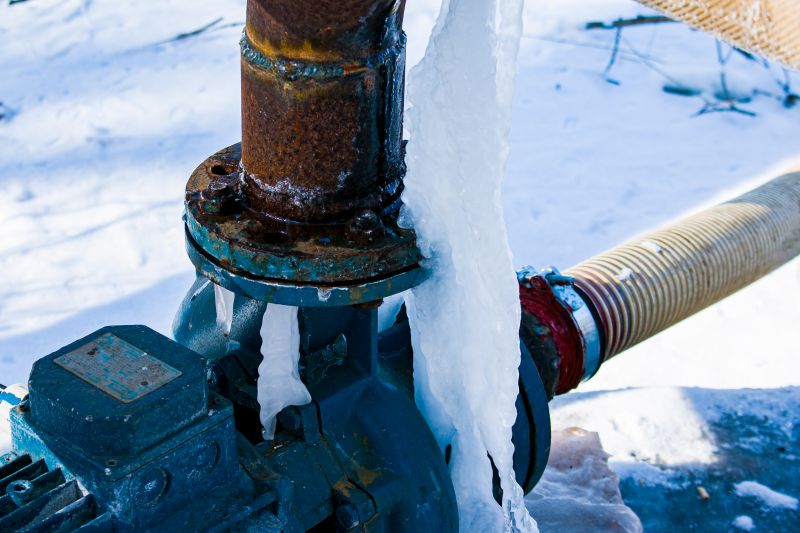 Frozen sprinkler pipes