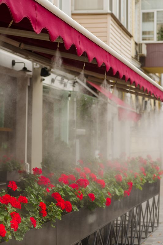 Sprinkler Mist System in Spring